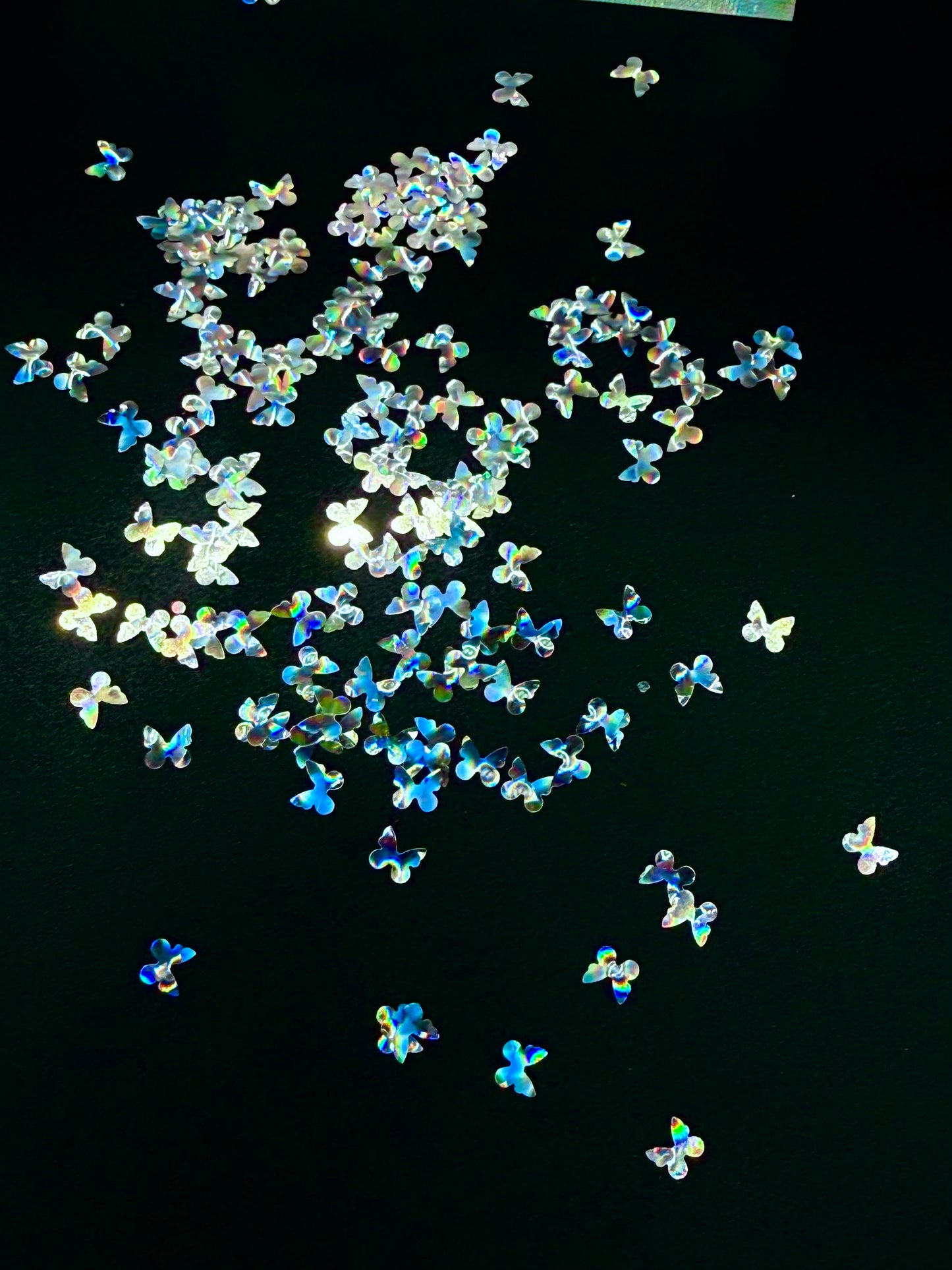 Glitter Shapes BUTTERFLIES HOLOGRAPHIC