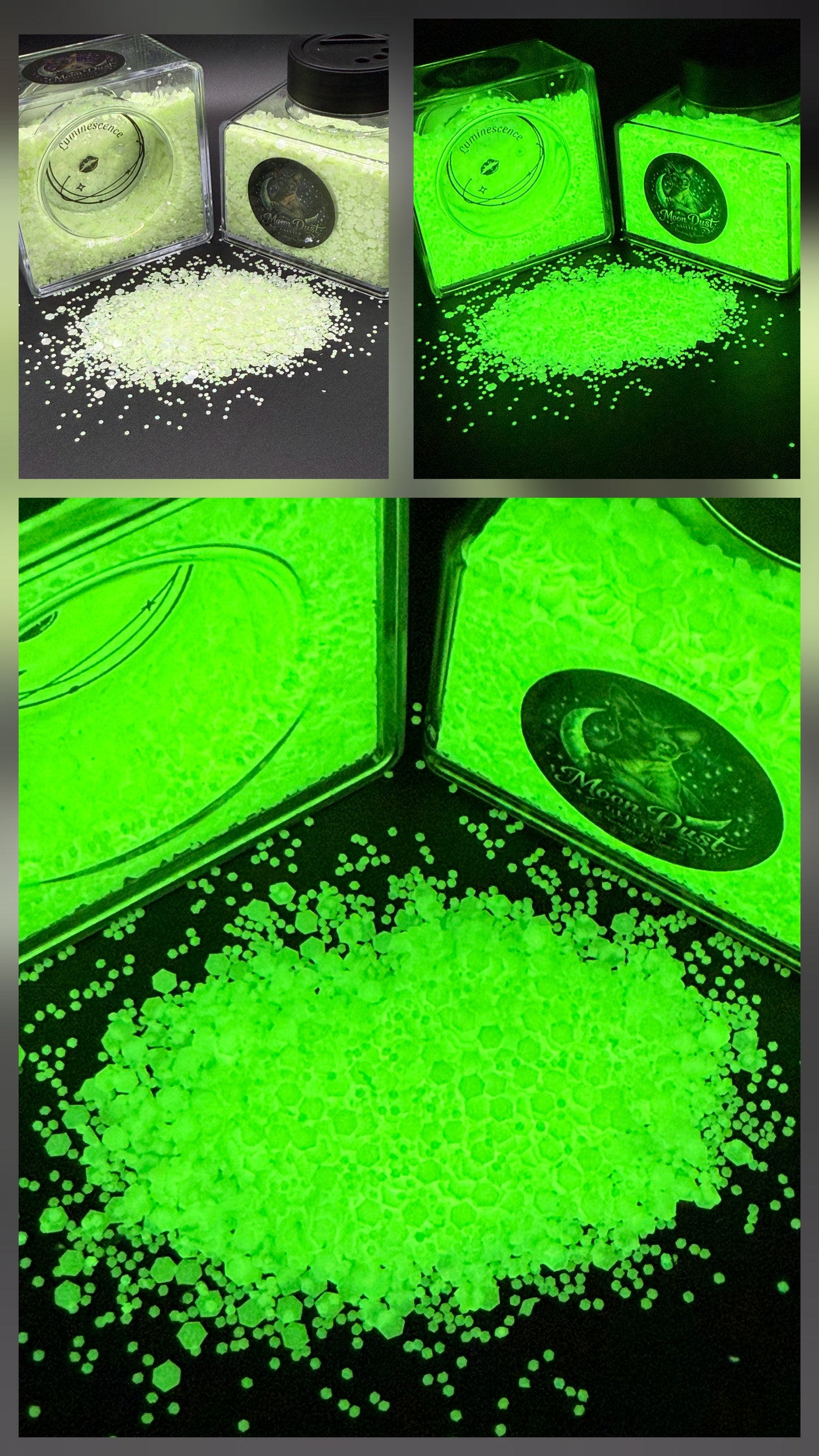 Glitter (glow in the dark) LUMINESCENCE