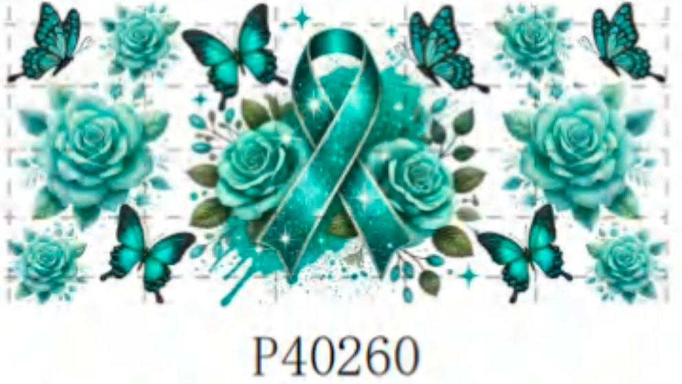 P40260 teal Ribbon