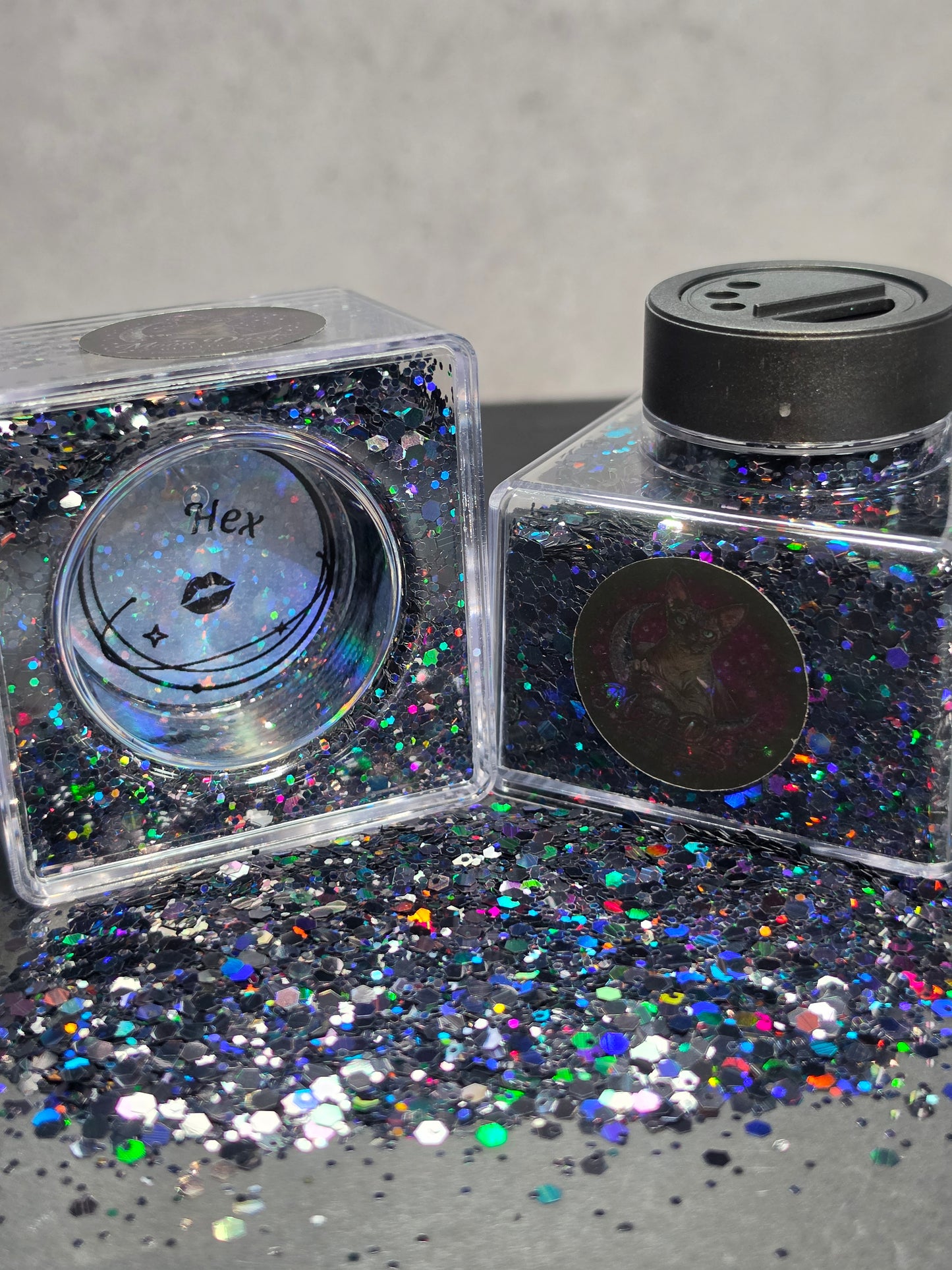 Glitter HEX (Black holographic)