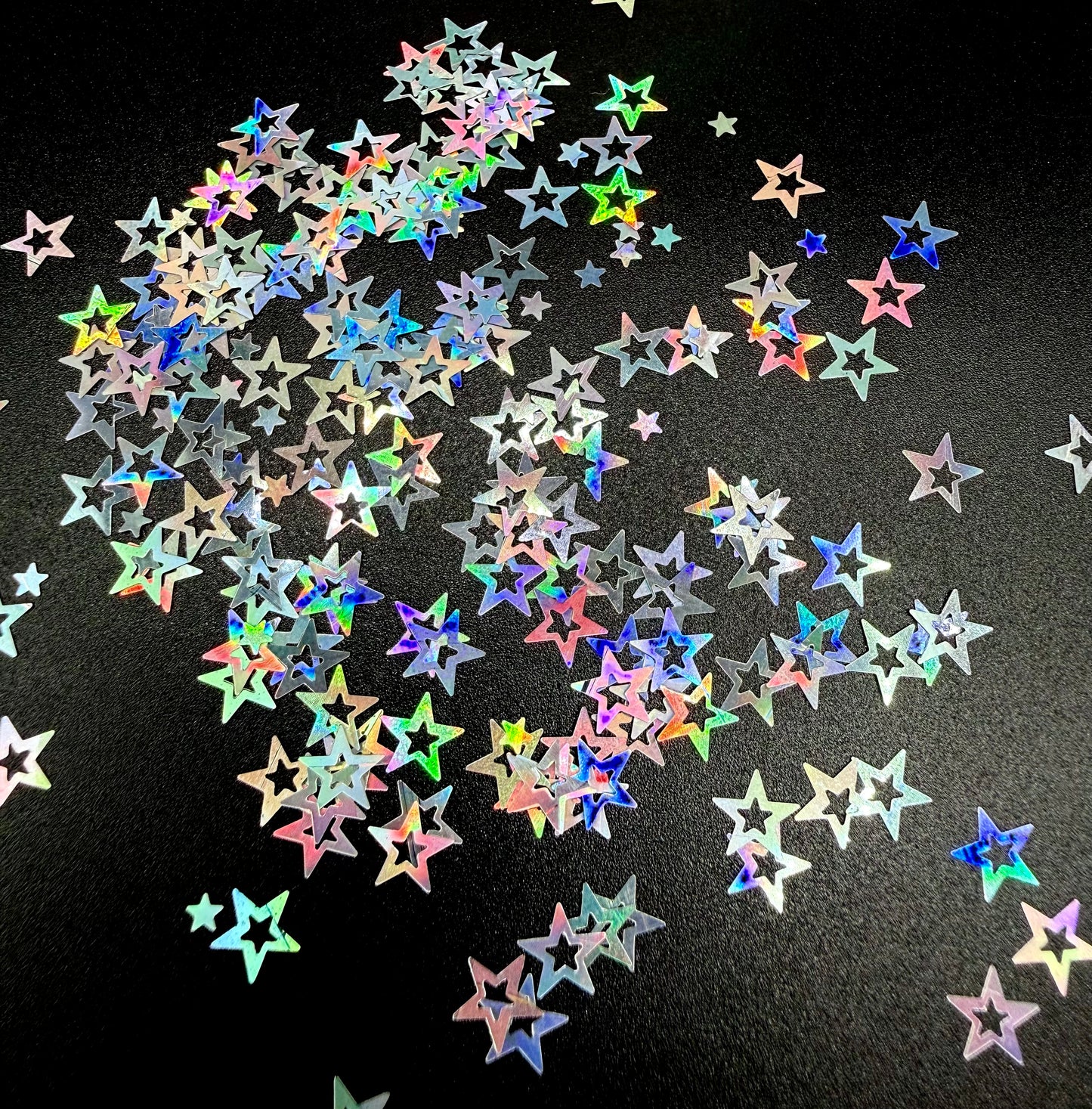 Glitter Shapes STARS HOLOGRAPHIC