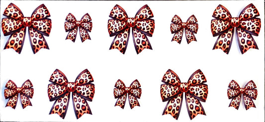 Animal print bows