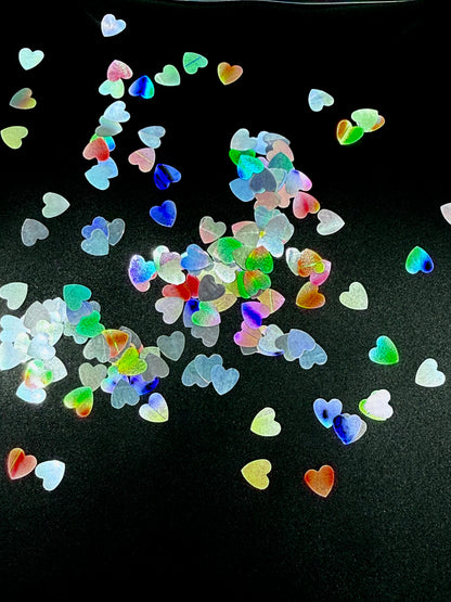 Glitter Shapes HEART HOLOGRAPHIC
