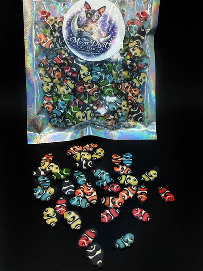 Clay Shapes FISH MULTI COLORED