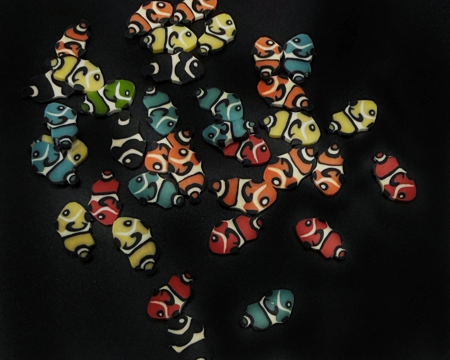 Clay Shapes FISH MULTI COLORED