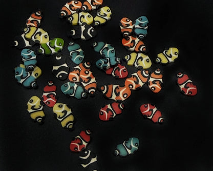Clay Shapes FISH MULTI COLORED