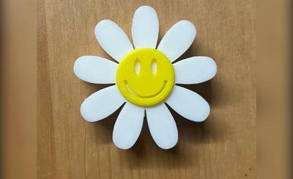 Smiley Flower Straw Topper