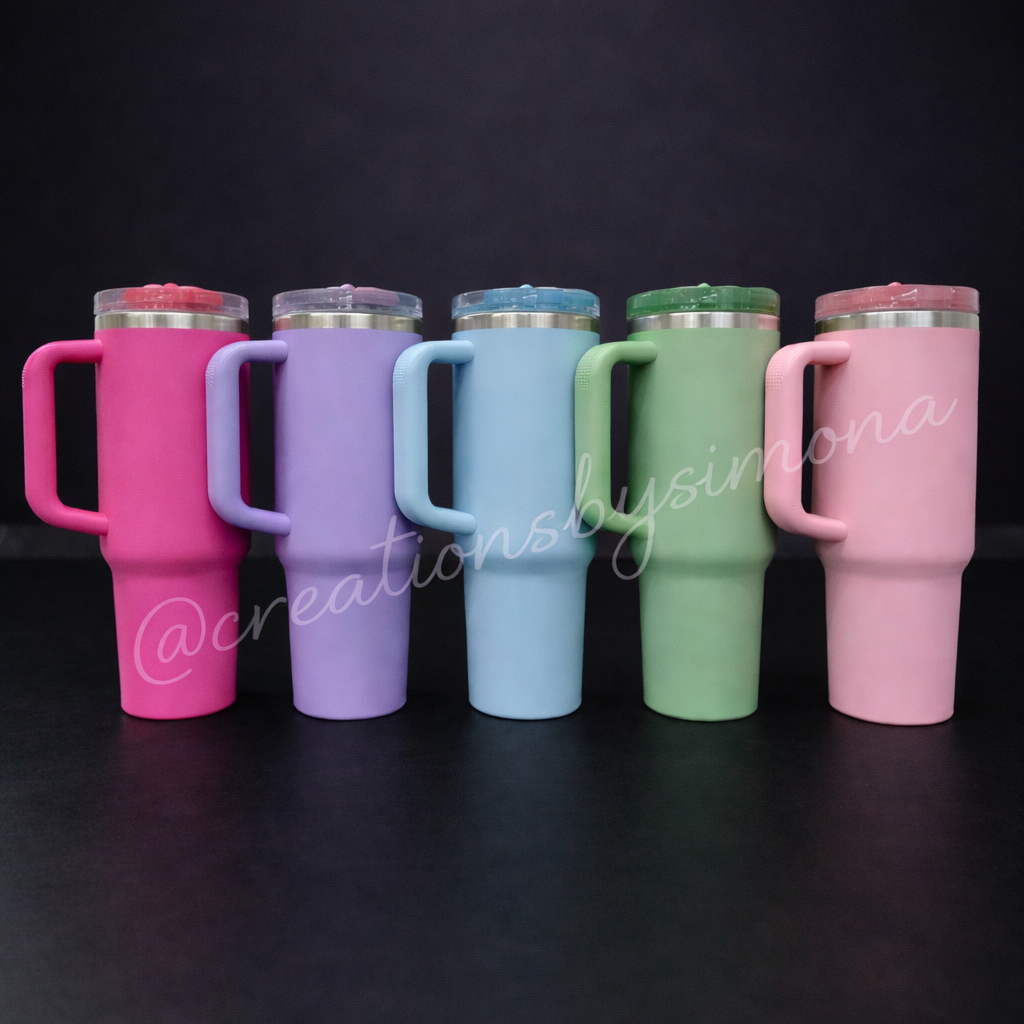 40oz STAINLESS STEEL Tumbler with handle