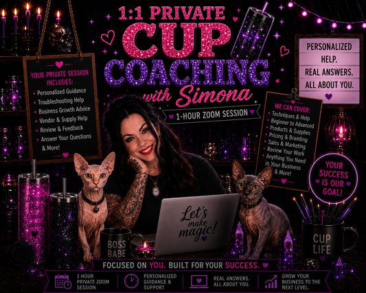 1:1 Private Cup Coaching with Simona and Complete Course Bundle