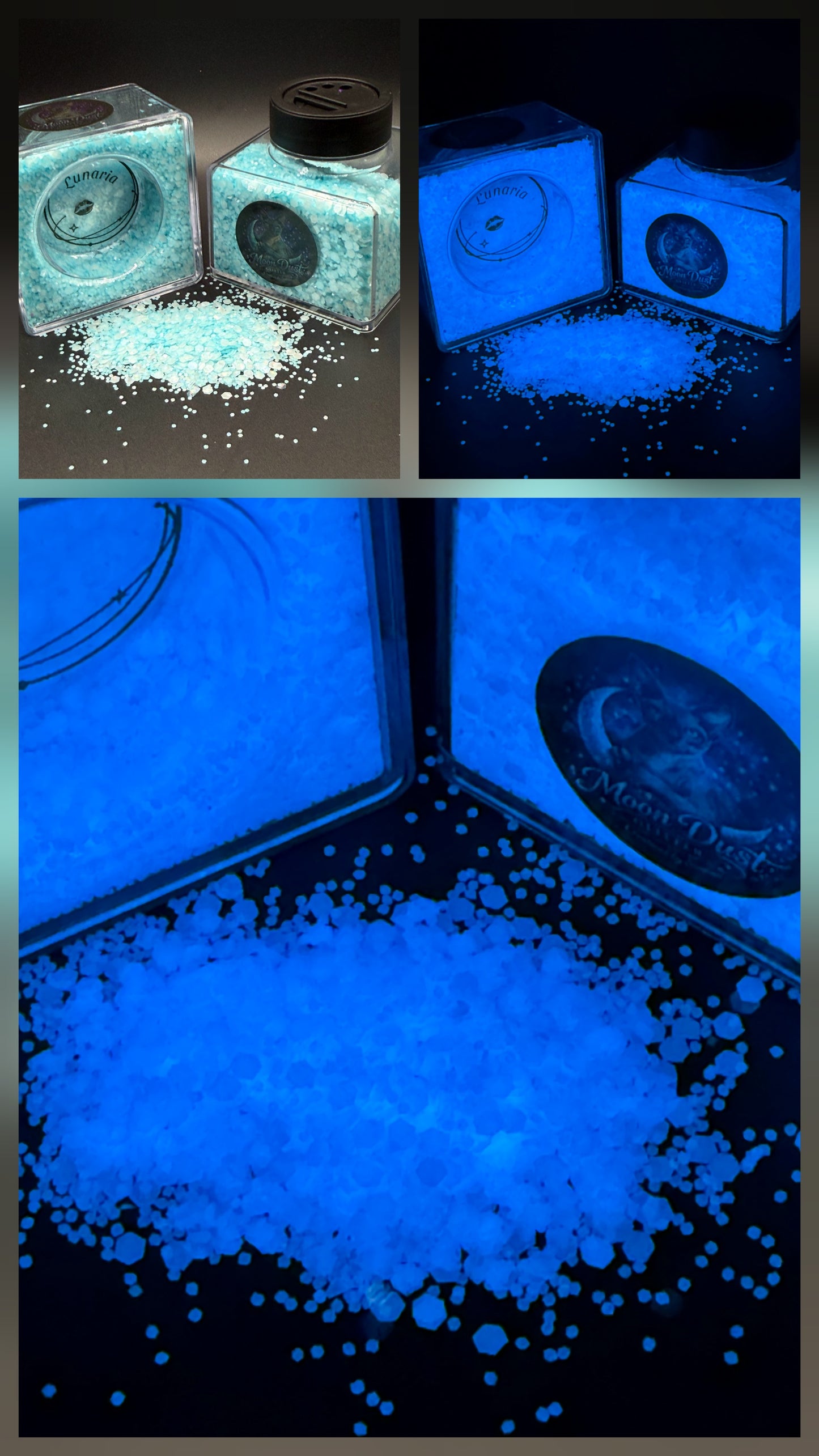 Glitter (glow in the dark) LUNARIA