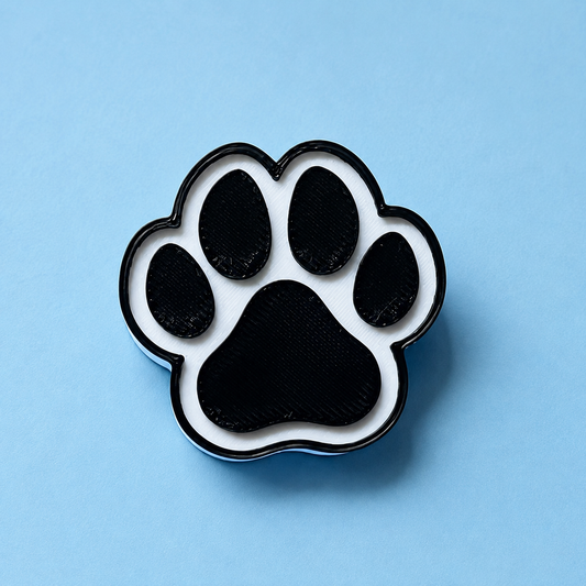 Paw Print Straw Charm