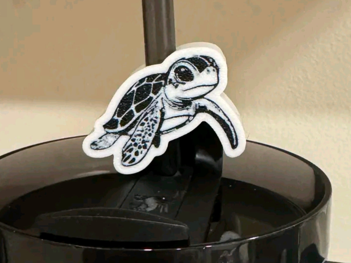 Turtle Straw Topper