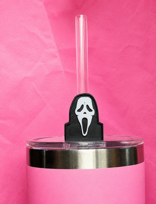 Ghostface Straw Topper