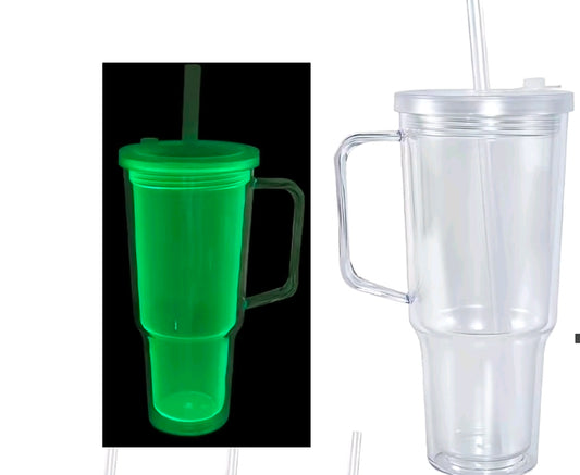 30oz GLOW IN THE DARK Tumbler with handle