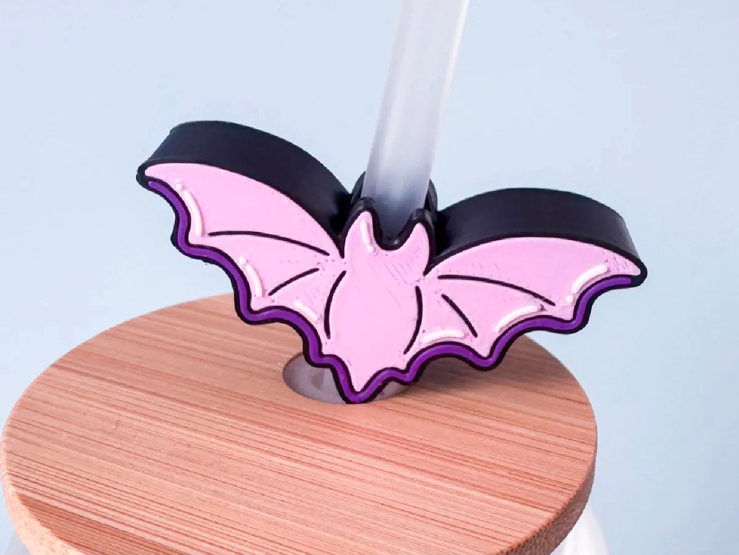 Cute Bat Straw Topper