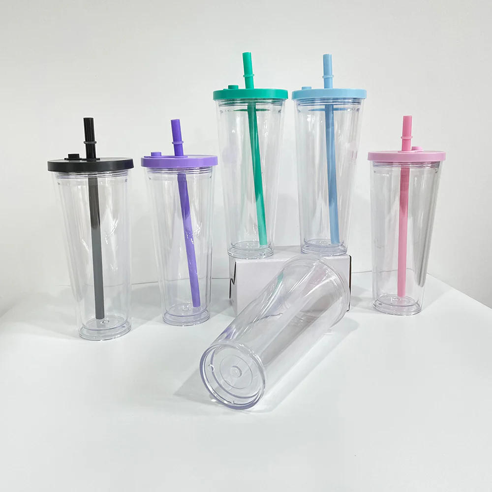 24oz Spill Proof Color Lid/Straw Cup