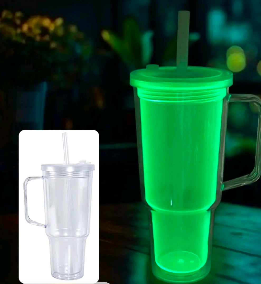30oz GLOW IN THE DARK Tumbler with handle