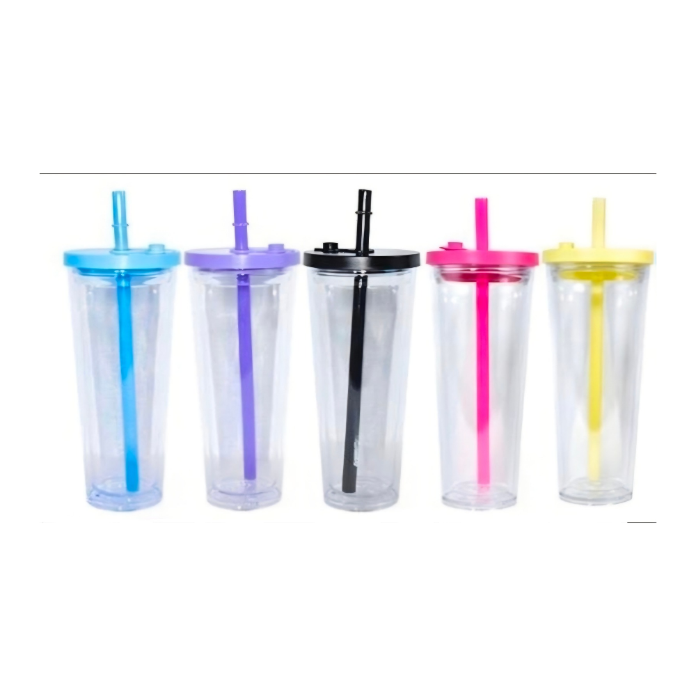 24oz Spill Proof Color Lid/Straw Cup
