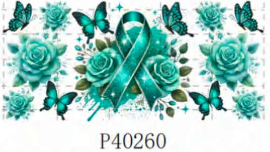 P40260 teal Ribbon