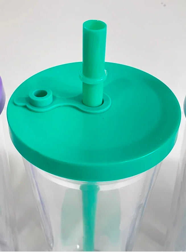 24oz Spill Proof Color Lid/Straw Cup