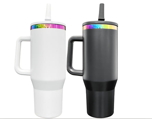 40oz STAINLESS STEEL Tumbler with handle