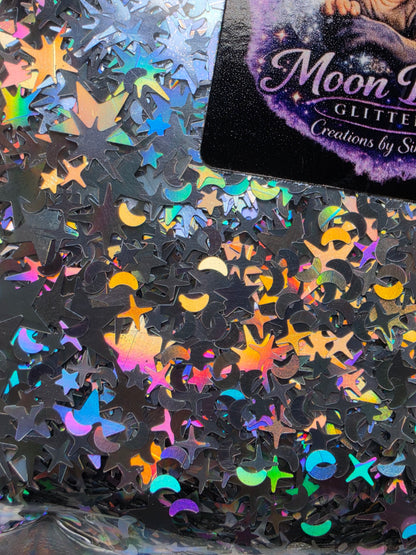Cosmic Holographic Glitter Shapes